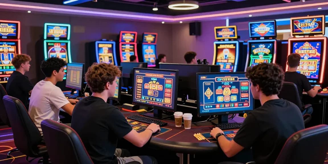 Joueurs engagés dans la meilleure expérience de casino en ligne France avec une ambiance dynamique.
