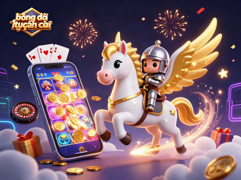 Experience bóng đá trực tuyến kèo nhà cái with vibrant 3D interactive casino scene full of gaming action.