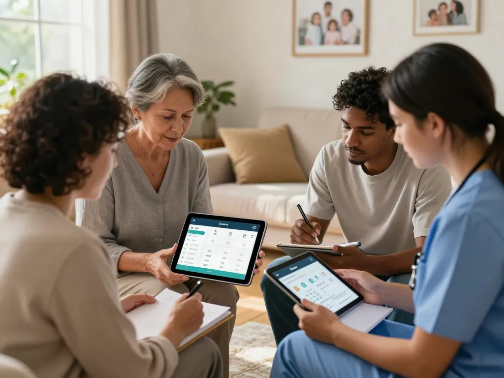 Coordinations d'aidants familiaux autour d'une application, organisation aidant familial.